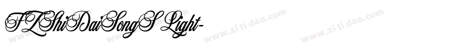 FZShiDaiSongS Light字体转换